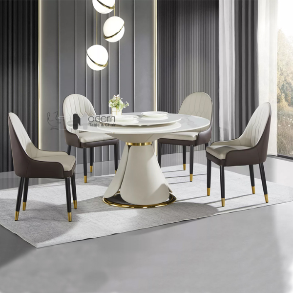 Bàn ăn thông minh xoay tròn D135cm