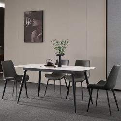 Bộ bàn ăn chân côn 4 ghế Nelson nhập khẩu